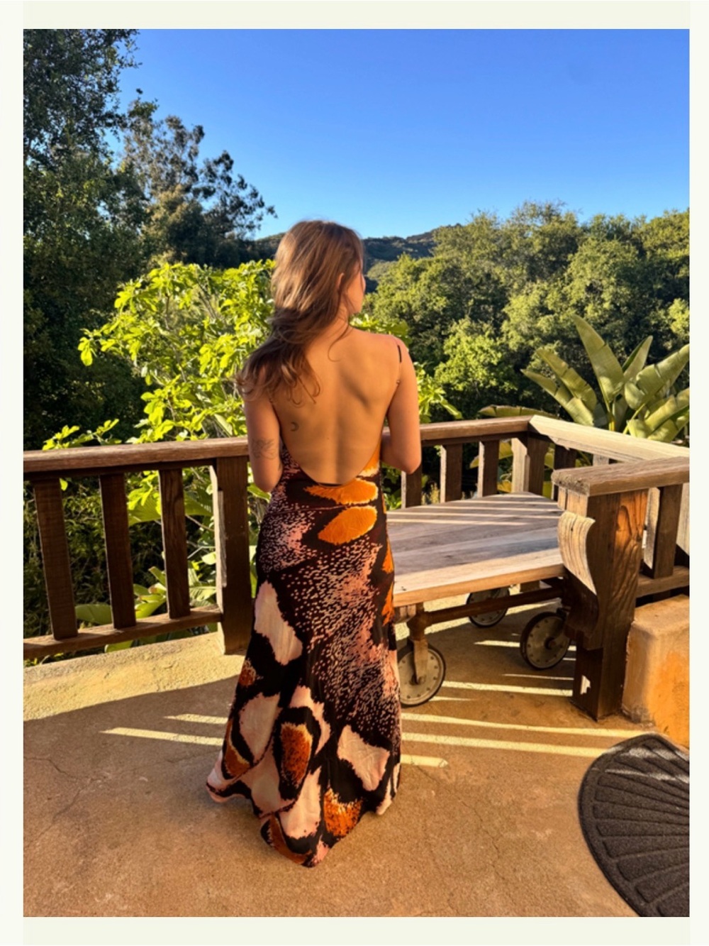 Chufy Laurel Buttefly Wing Maxi Dress